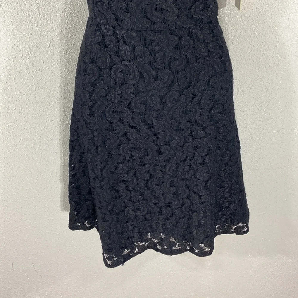 NWT Ali Ro Black Lace Sleeveless Fit Flare Dress 10 XX22